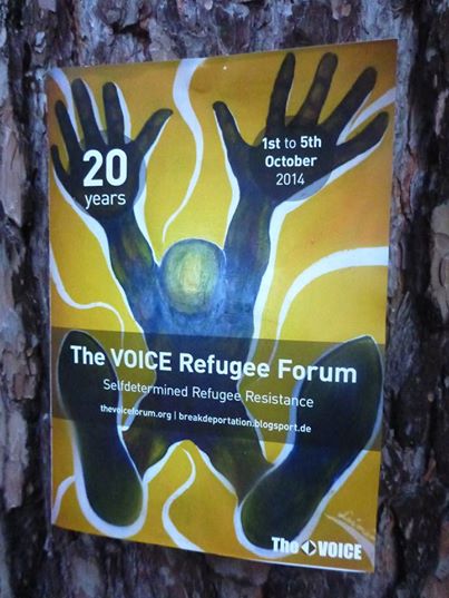 750 X 20€ für den 20. Jahrestag von The VOICE Refugee Forum: Spendenaufruf für finanzielle Autonomie – keine Anträge 750 X 20€ für den 20. Jahrestag von The VOICE Refugee Forum: Spendenaufruf für finanzielle Autonomie – keine Anträge